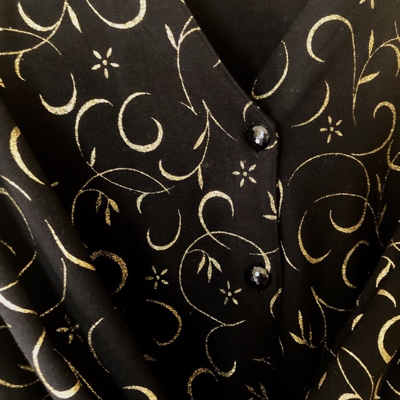 Vintage long elegant button up sweater - Picture 3 of 4